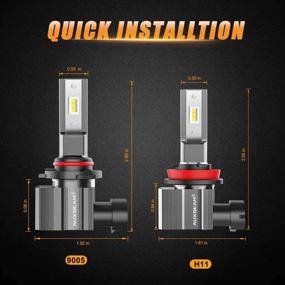 img 3 attached to Auxbeam 9005 H11 Anti Interference Replacement