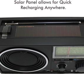 img 1 attached to 📻 Ultimate Handheld Solar Powered Shortwave AM/FM Radio Speaker with Bluetooth/USB/SD Input - Perfect for On-The-Go Enthusiasts