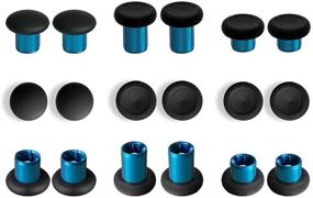 img 2 attached to 🎮 E-MODS GAMING 12 in 1 - Blue Metal Mod 6 Swap Thumbsticks Joysticks, 4 Paddles & 2 Dpads with Open Tool for Xbox One Elite Controller - Model 1698