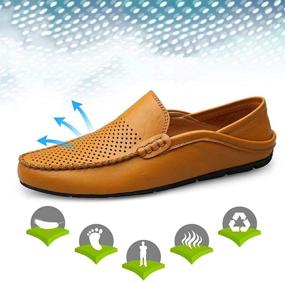 img 1 attached to 👞 Stylish and Comfortable MCICI Loafers: Breathable Men's Slip-On Shoes for Driving and Casual Wear