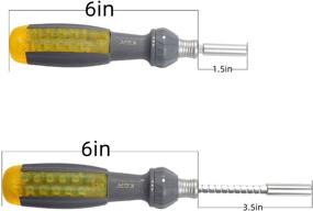 img 3 attached to Универсальный шлицевой отвертка с регулируемой головкой 11 в 1 | Многофункциональный инструмент для ежедневного технического обслуживания