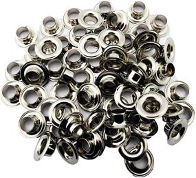 img 2 attached to 🔩 C.S. Osborne Industrial Hardware Nickel Grommets with Washers