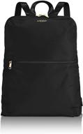 🎒 black voyageur travel backpack for women logo