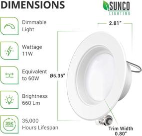 img 3 attached to 🔆 2 Pack of Sunco Lighting 4 Inch LED Recessed Downlights