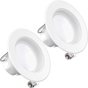 img 4 attached to 🔆 2 Pack of Sunco Lighting 4 Inch LED Recessed Downlights