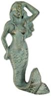 mesmerizing hampton nautical mermaid statue in antique bronze – perfect for coastal home décor logo