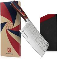 🔪 grandknife 7 inch meat cleaver: premium german stainless steel cleaver knife for home & restaurant chefs logo