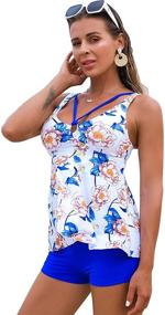 img 2 attached to TOUCHSUN Tankini Swimsuits Boyshorts Bathing Sports & Fitness