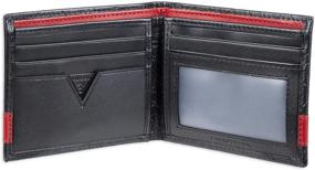 img 1 attached to Guess Leather Bifold Wallet Black Men's Accessories in Wallets, Card Cases & Money Organizers