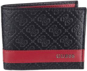 img 4 attached to Guess Leather Bifold Wallet Black Men's Accessories in Wallets, Card Cases & Money Organizers