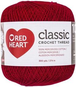 img 1 attached to Victory Red Coats Crochet Classic Thread, Size 10