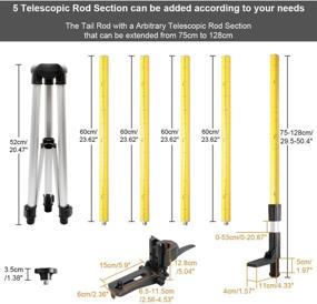 img 2 attached to 📏 Huepar 20 Inch Adjustable Telescoping Pole with Included Features