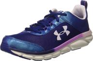 classic athletic under armour school sneaker for girls – crystal shoes logo