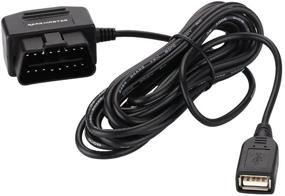 img 2 attached to REARMASTER OBD Power Cable for Dash Camera - 24 Hour Surveillance & Acc Mode with Switch Button, USB Port