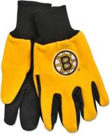 nhl boston bruins two tone gloves logo