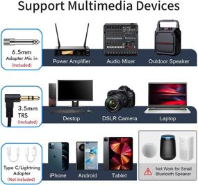 img 1 attached to Wireless Microphone Rechargeable Plug Play Recording