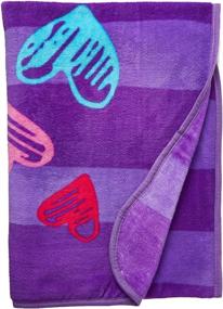 img 2 attached to 🌸 Hatchimals Plush Throw: Cute Pink and Purple Blanket for Girls - 46 x 60 Inches