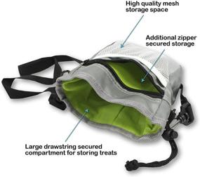 img 2 attached to 🐶 Pet First Dog Training Pouch - Treat Bag with Built-in Poop Bag Dispenser for Kibble, Food, Toys, and Accessories - Convenient Holder for Small, Medium, and Large Dogs & Puppies with Versatile Wear options