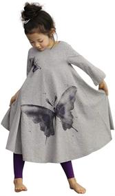 img 3 attached to 🦋 LittleSpring Butterfly Dresses for Little Girls – Adorable Girls' Clothing and Dresses