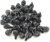 💻 honbay 40pcs black zinc thumb screws for pc computer case - 6#-32x5 m3.5 (40 pack) логотип