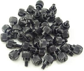 img 4 attached to 💻 Honbay 40PCS Black Zinc Thumb Screws for PC Computer Case - 6#-32x5 M3.5 (40 Pack)