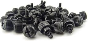 img 3 attached to 💻 Honbay 40PCS Black Zinc Thumb Screws for PC Computer Case - 6#-32x5 M3.5 (40 Pack)