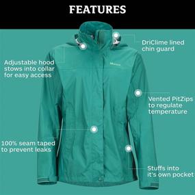 img 1 attached to Marmot PreCip Womens Lightweight Waterproof Women's Clothing and Coats, Jackets & Vests