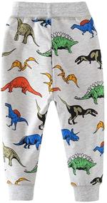 img 3 attached to 🦖 EULLA Dinosaur Trousers: Boys' Drawstring Sweatpants – Stylish and Comfortable Pants