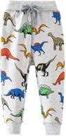 🦖 eulla dinosaur trousers: boys' drawstring sweatpants – stylish and comfortable pants logo