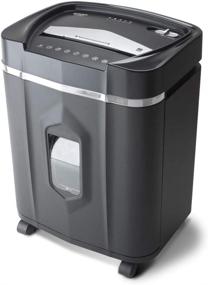 img 4 attached to 🔪 Aurora AU1640XA Anti-Jam Crosscut Shredder - 16 Sheet Capacity for Paper, CDs, and Credit Cards with 5 Gallon Pullout Basket, 30 Minutes of Continuous Run Time