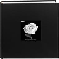 pioneer photo albums da-200sf/blk 4x6, фотоальбом с карманами черного цвета с обложкой из сшитой кожзаменителя. логотип