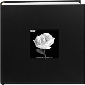 img 4 attached to Pioneer Photo Albums DA-200SF/BLK 4x6, Фотоальбом с карманами Черного цвета с обложкой из сшитой кожзаменителя.