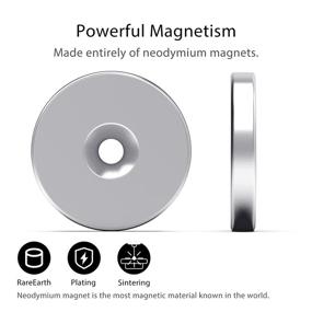 img 3 attached to 💪 Powerful THCMAG Countersunk Neodymium Magnets: Ideal for Various Applications