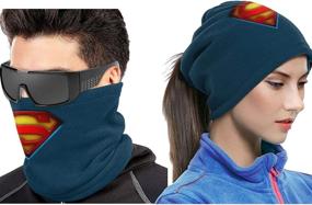 img 3 attached to 🧣 2pcs Face Cover Neck Gaiter: Versatile Adjustable Mouth Cover Scarf for Men and Women