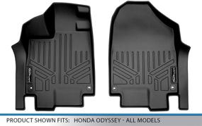 img 1 attached to 🚗 MAXLINER Black Floor Mats: 1st Row Liner Set for 2018-2022 Honda Odyssey (All Models)