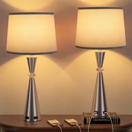 ziisee dimmable charging lampshade nightstand lighting & ceiling fans логотип