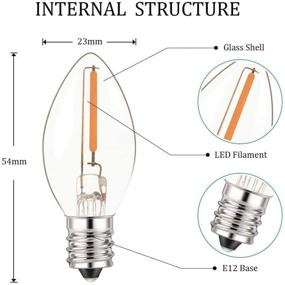 img 1 attached to 💡 Dazzling Dimmable Candelabra: Vintage Edison Equivalent at its Finest