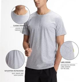 img 3 attached to 👕 Cotton Regular Fit Fashion Men's Clothing Sleeve T Shirt - Shirts