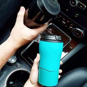 img 2 attached to 🔥 Mighty Mug Double Wall Plastic Travel Mug with No Spill Smartgrip Technology – Cream, 12oz: A Game-Changing Innovation!