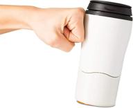 🔥 mighty mug double wall plastic travel mug with no spill smartgrip technology – cream, 12oz: a game-changing innovation! логотип