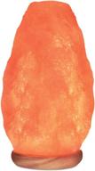 🪐 elvissmart es-1002 himalayan pink crystal salt lamp night light with real wood base, elt certified, dimmer switch, ideal holiday gift, 7-11 lbs логотип