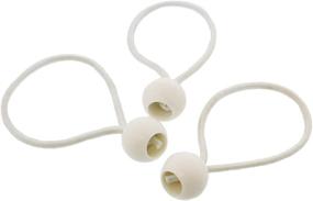 img 3 attached to 🔗 ABN 6-Inch White Ball Bungee Cord Loops - Small Bungee Cords with Balls for Tie Downs, Pack of 100