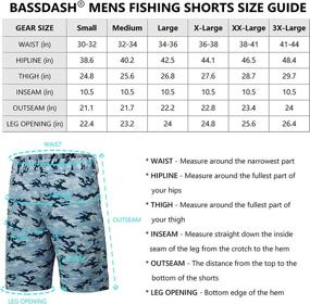 img 2 attached to 🎣 BASSDASH Men's Fishing Cargo Shorts FP01M - Quick Dry, UPF 50+, Water Resistant, 10.5 Inch