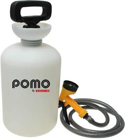 img 4 attached to Versatile POMO Long Lasting Portable Shower: Ideal for Camping, Surfing, Cleaning, and Diving - 5L Capacity, Hand Pump 45 PSI