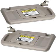 weileite left driver side and right passenger side sun visor compatible with honda civic 2006-2011 replaces 83230-sna-a01ze/83280-sna-a01ze (pair logo