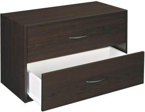 img 4 attached to 🗄️ ClosetMaid 1568 Espresso Stackable 2-Drawer Horizontal Organizer: Simplify Your Storage"