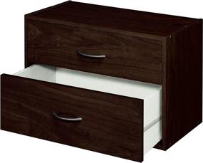 img 2 attached to 🗄️ ClosetMaid 1568 Espresso Stackable 2-Drawer Horizontal Organizer: Simplify Your Storage"