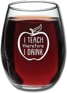 🍷 teacher's fuel - hilarious stemless wine glass 15 oz - perfect gift for teachers or professors - ideal for teacher appreciation логотип