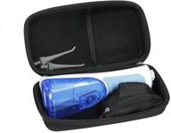 waterpik waterflosser cordless plus professional water flosser nano sonic toothbrush hard eva travel case by hermitshell (black) logo