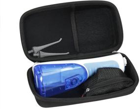 img 4 attached to Waterpik Waterflosser Cordless Plus Professional Water Flosser Nano Sonic Toothbrush Hard EVA Travel Case by Hermitshell (Black)